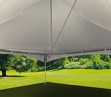 TentandTable 20' x 20' Premium High Peak Frame Party Tent, White & Blue Top