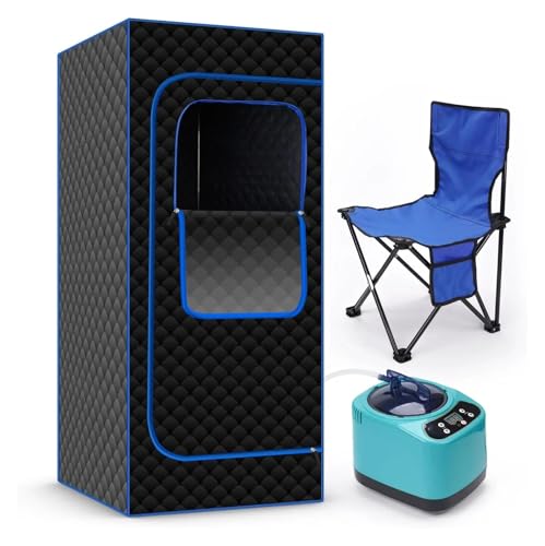 3 1100W Portable Folding Personal Steam Sauna Tent Set Remote Control