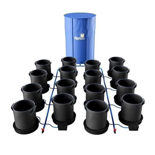 AutoPot 16 Pot XXL Hydroponic System with 9 Gallon Pots and 60 Gallon FlexiTank Black