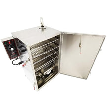 HQHAOTWU Electric BBQ Smoker Automatic Vertical BBQ Smoker with Side Wood Chip Loader Grill 5 Detachable Racks 110V 1KW