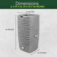 Good Ideas Impressions Riverwalk Rain Water Collection Barrel, 3 Pack