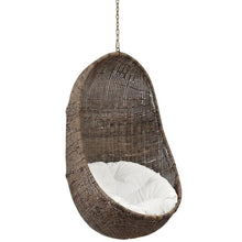 Outdoor Escape Beige Outdoor Patio Chair Without Stand, Swing & Hammock Chair, Durable Design, Casual Relaxation, Stylish Backyard Lounge Furniture
