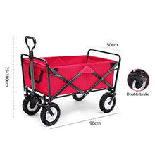 Folding Garden Trolley Cart Heavy Duty Wagon Multi-Function Shopping Cart Load：80kg