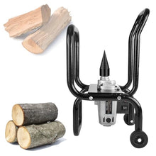 HYUIO Fully Automatic Electric Wood Splitter, 1800W Portable Log Splitter for Fireplaces and Fire Pits, Forward and Reverse Rotate