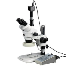 AmScope Digital Trinocular Stereo Zoom Microscope 3.5X-90X White