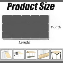 Waterproof Sun Shade Sail Straight Edge 22x38 FT Rectangle Canopy Sunshade Cover UV Block with Grommets Fence Privacy Screen for Outdoor Garden, Porch, Patio, Backyard
