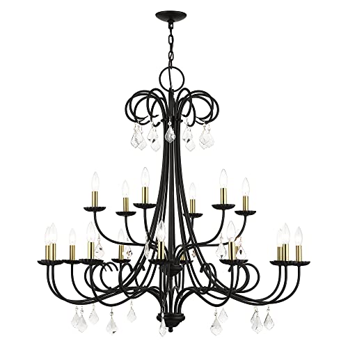 Livex Lighting 40870-04 Daphne Chandelier, Antique Brass