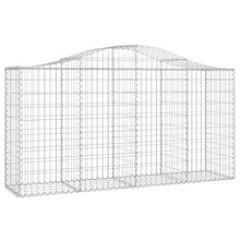Arched Gabion Baskets 4 pcs Galvanized Iron Plant Pots Self-Watering Indoor Outdoor Gardening White Black