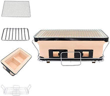 qiuqiu Barbecue Grill Japanese Style BBQ Grill Ceramic Smokeless Indoor Charcoal BBQ Grill Commercial Barbecue Pot Charcoal Stove