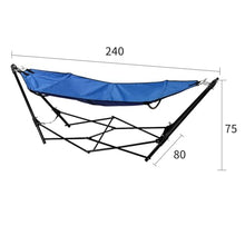 BNEI Folding Hammock (with Stand), Single Hammock, Portable, Easy to Install, Suitable for Office Lunch Breaks, Parks and Outdoor Camping