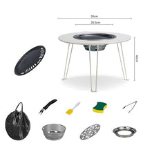 Grill Outdoor Camping Outdoor Portable Barbecue Rack Oven Table Yard Charcoal Folding BBQ Grill