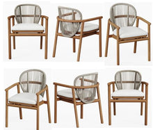 WholesaleTeak Grade-A Teak Wood Luxurious Solo Fensee Arm Chairs Set of 4 Teak