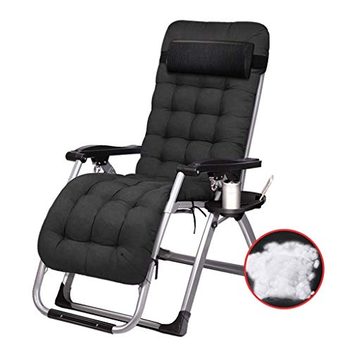 Folding Sun Lounger, Folding Deck Chair, Reclining Garden Chair, Beach Chair, Zero Gravity Chair, Super Wide 65 CM, Beach Patio Chair (4)