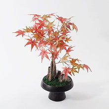 Bonsai Tree Chinese Zen Potted Model House Soft Decoration Porch Red Maple Stone Bonsai Ornaments for Garden Decoration and Desktop Display