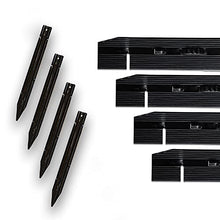 Dreamscape PermLine Aluminum Landscape Edging - 15 Strips, 8ft Each (120 Ft Total), Black Duraflex Professional Quality Landscaping Border, Aluminum Divider for Lawn, Garden, Flowerbed