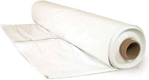 Farm Plastic Supply - 6 Mil White Plastic Sheeting - Overwintering Film, 6 Mil White Plastic Film, Greenhouse Plastic, Durable Plastic Sheeting (20' x 100')