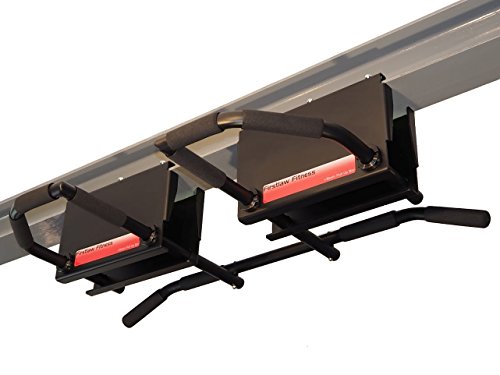 Firstlaw Fitness 6" Extended Extreme I-Beam Pull Up Bar Black
