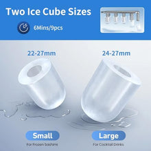 220V Portable Ice Maker,Ice Ready in 6 Mins,Self-Cleaning Ice Machine for Kitchen, Party, bar Stainless Steel