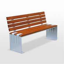 KEG801302 Garden Bench Dark Brown Outdoor Bench Park Lounge Double Bench with Backrest Porch Bench(Large)