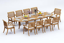 WholesaleTeakFurniture Grade-A Teak Wood 10 Seater Dining Set Teak