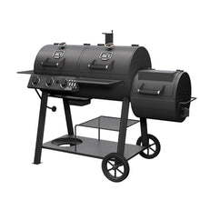Oklahoma Joe's Canyon Charcoal and Propane Gas Combination Smoker and Grill Black