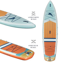 ISLE Surf and SUP Inflatable Hybrid Kayak-Paddle Board Bundle Sunset