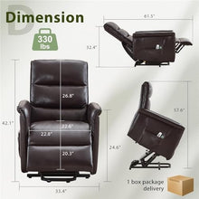 HTERWQEA Electric Power Lift Recliner Chair for Elderly with Massage