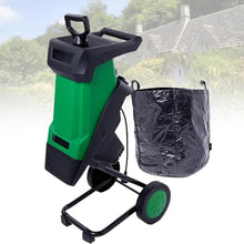2400w Electric Wood Chipper Shredder,4500rpm,40mm Capacity,50l Bag,Green