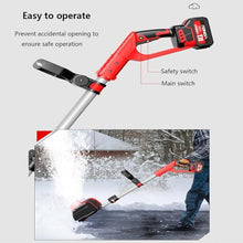 HYUIO Cordless Electric Snow Blower,Handheld Cordless Electric Snow Shovel,Cordless Handheld Electric Snow Thrower,with Adjustable Telescopic Pole,B