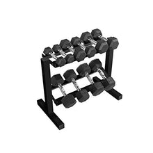 CAP Barbell Dumbbell Set with Rack & Bench Bundle Black