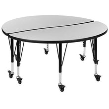 Flash Furniture Emmy Kids Adjustable Activity Table Set Grey