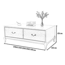 Living Room Table Modern Creative Coffee Table for Living Room with Shell Decoration and Exquisite Handle, Elegant Rectangular Coffee Table Sofa Table with Storage Space Outdoor Side Table (Color : 1