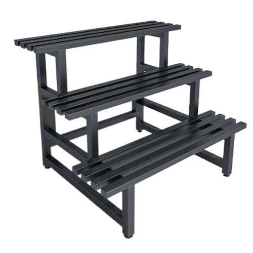 3 Tier Plant Shlef Stair Style Large Metal Plant Stand Garden Display Shelf Floor Standing Flower Pot Holder Practical Storage Organizer Rack Indoor Home Flower Pot Stand For Patio Balcony Yard