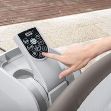 Coleman SaluSpa Sicily AirJet Hot Tub with 180 Jets & 6 Bestway Non-Slip Seats Gray