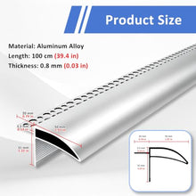 ERRULAN Aluminum Roof Drip Edge Flashing, Cuttable Rain Diverter