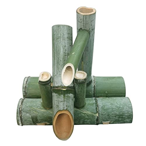 GenSDH Bamboo Water Feature Swing Pump Zen Garden Water Fountain Water Landscape Japanese Garden Decoration External Scene, 75Cm/29.5In,60cm/23.6in
