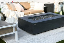 AMS Fireplace | Elementi Plus | Cape Town | 56" Rectangular Slate Black Concrete Propane Gas Fire Pit Table