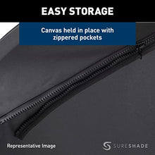 SureShade Power Pontoon Bimini Top Black