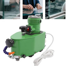GAYAYAS Portable Glass Edging Grinding Machine, 8000r/min Portable Small Glass Edger Machine, with 8 Diamond Wheels, Electric Glass Edging Machine, Green