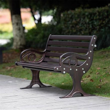 yinxx240708 Heavy-Duty Outdoor Benchs Park Outdoor with Backrest Bench Cast Aluminium for Garden Balcony Patio Seating Slatted Seat for Park, Yard & Porch(Large)