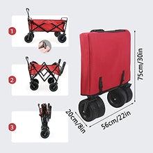 GPDJHRTI Camping cart, Terrain Trolley, Foldable Garden Utility Cart