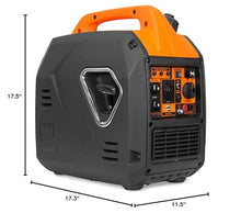 WEN Super Quiet 2350-Watt Portable Inverter Generator with Fuel Shut Off, Gasoline Power, Ultra Lightweight (56235i), Black