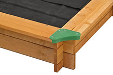 Tierra Garden Large Children's Wooden Sandbox with Retractable Roof
