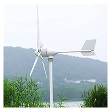 1000W Horizontal Wind Turbine Power Generator 24V/48V 3/5 Blades Start up Speed 2m/s Fit for Street Lamps (Color : with Hybrid controll Specification : 3 Blades)
