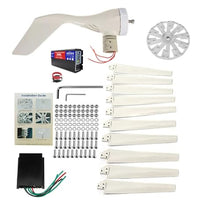 HYZHANHONG 14000W Windmill Generator Suit for Hybrid Solar Wind System12v 24V 48Vwind Turbine Generator Kit for Marine RV Home,48v