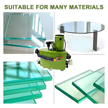 Portable Glass Edging Grinding Machine/Power Edgers,8000r/Min Straight Round Bevel Electric Edge Trimmer Grinder 800w- for Glass, Stone, Ceramics-with 8 Diamond Wheels Green