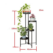 MIIKHI Metal 4 Tier Plant Stands,indoor Flower Stand Floor-standing,metal Iron Flower Pot Stand,for Indoor Outdoor