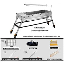 Outdoor Portable Automatic Grill, Folding Grill Heavy Duty Stainless Steel Grill, Outdoor Camping Travel Picnic Cooking Grill Tool Kit