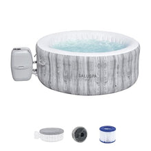 Bestway SaluSpa Fiji AirJet Inflatable Hot Tub with Spa Seat & Headrest Gray