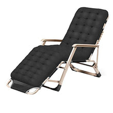 JIOLLGBBM Folding Portable Zero Gravity Patio Lounge Chair with Removable Cushion, Sun Lounger Relaxer Chair for Indoor and Outdoor Use, Supports 330 lbs